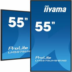 iiyama LH5575UHS-B1AG Signage-Display Digital Signage Flachbildschirm 138,7 cm [54.6"] LCD WLAN 500 cd/m² 4K Ultra HD Schwarz Eingebauter Prozessor Android 11 24/7 