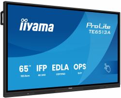 iiyama TE6513A-B2AG Signage-Display Interaktiver Flachbildschirm 163,8 cm [64.5"] WLAN 500 cd/m² 4K Ultra HD Schwarz Touchscreen Eingebauter Prozessor Android 24/7 