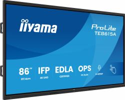iiyama TE8615A-B2AG Signage-Display Kiosk-Design 2,17 m [85.6"] WLAN 550 cd/m² 4K Ultra HD Schwarz Touchscreen Eingebauter Prozessor Android 24/7 