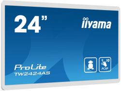 iiyama TW2424AS-W1 Signage-Display Digital Signage Flachbildschirm 60,5 cm [23.8"] WLAN 250 cd/m² 4K Ultra HD Schwarz Touchscreen Eingebauter Prozessor Android 24/7 