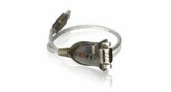 iogear USB to Serial RS-232 Adapter Serien-Kabel Grau 0,4 m USB Typ-A DB-9 