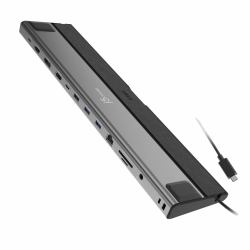 j5create JCD554-N laptop-dockingstation & portreplikator Kabelgebunden USB4 Schwarz, Grau 