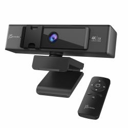 j5create JVCU435-N USB™ 4K Ultra HD Webcam mit 5x Digital Zoom Remote Control 