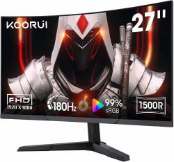 Koorui 27E6CA Computerbildschirm 68,6 cm [27"] 1920 x 1080 Pixel Full HD LCD Schwarz 