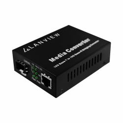 Lanview LVN-MED-SFP+-10GB-X Netzwerk Medienkonverter Multi-Modus Schwarz 