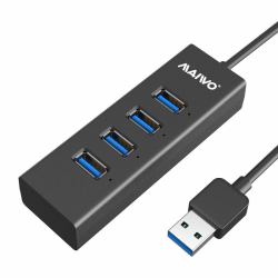MAIWO KH304 USB Kabel USB 3.2 Gen 1 [3.1 Gen 1] USB A 4 x USB A 5 Gbit/s Schwarz 