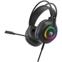 Marvo H8325 Akari 40 USB 2.0 Wired Gaming RGB Headset [Black] Kopfhörer Kabelgebunden Kopfband Schwarz 