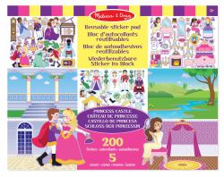 Melissa & Doug Reusable Sticker Pad - Princess Castle Aufkleber für Kinder 