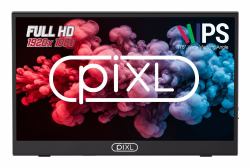 piXL PM156C TV-Gerät/Monitor tragbar Tragbarer Monitor Schwarz 39,6 cm [15.6"] LCD 1920 x 1080 Pixel 