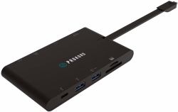 Prokord PD-DOCKM08 laptop-dockingstation & portreplikator Kabelgebunden USB 3.2 Gen 1 [3.1 Gen 1] Type-C Schwarz 