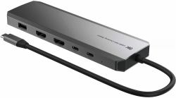 Prokord PD-USB490WPD laptop-dockingstation & portreplikator Kabelgebunden USB4 Silber 