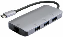 Prokord UTC-C3UE-AL laptop-dockingstation & portreplikator Kabelgebunden USB 3.2 Gen 1 [3.1 Gen 1] Type-C Silber 