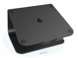 Rain Design mStand360 - drehbarer Aluminium Stand für MacBooks Notebooks bis 15 zoll Laptop-Ständer Schwarz 38,1 cm [15"] 