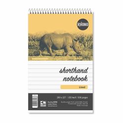 RHINO RHRN15-2 Notizbuch 150 Blätter Gelb, Weiß, Schwarz 