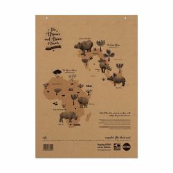 RHINO SRFC-4 Flipchart 580 x 810 mm Braun 