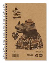 RHINO SRTWA5-8-P Notizbuch A5 160 Blätter Hellbraun 