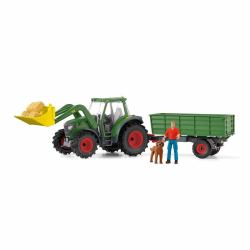 schleich FARM WORLD Traktor mit Anhänger 