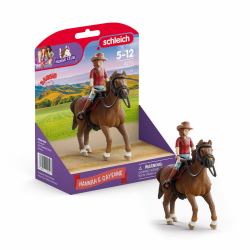 schleich HORSE CLUB Hannah & Cayenne 