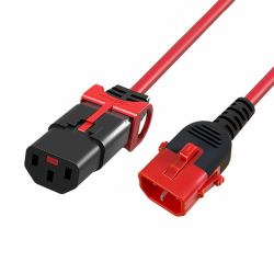 scolm 2M C14-C13 D-Lck Rd PVC 1.0MM