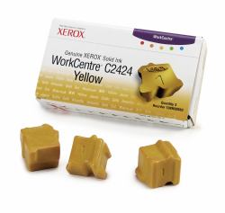 Xerox Genuine WorkCentre C2424 Solid Ink Yellow [3 sticks] (XEROX C2424 SOLID INK YELLOW C2424 YELLOW SOLID INK)
