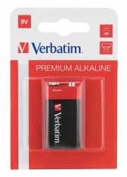 Verbatim 9V Alkaline Batteries (Verbatim [49924] 9V Battery Alkaline 1 Pack)
