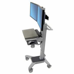 Ergotron Neo-Flex 55.9 cm [22"] Floor Grey (NEO-FLEX DUAL WIDEVIEW - WORKSPACE)
