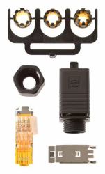 Axis 5700-371 wire connector RJ-45 Black (SPR CONN PUSH PULL PLUG IDC-8 - IP67 SPR - Warranty: 60M)