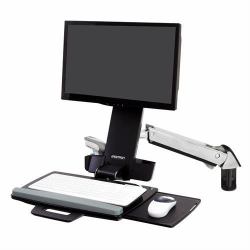 Ergotron Styleview Sit-Stand Combo Arm 61 cm [24"] Wall Aluminium (SV SIT STAND COMBO ARM - POLISHED)