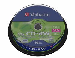 Verbatim CD-RW 12x 700 MB 10 Stück[e] (Verbatim CD-RW 12x 10pk Spindle)