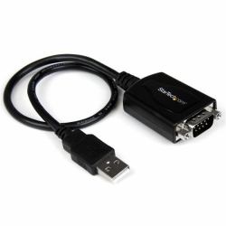 StarTech.com 6ft [1.8m] 1-Port Professional USB to Serial Adapter Cable with COM Retention, USB to RS232 Adapter - TAA (1 PORT USB TO SERIAL ADAPTER - CABLEE WITH COM RETENTION)