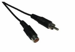 Cables Direct 3m RCA M/F audio cable Black (CDL 3m One RCA Extension Cable)