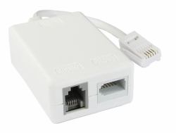 Cables Direct BT-820 Telefonsplitter Weiß (CDL ADSL Microfilter [Leaded Adap])
