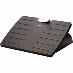 Fellowes Foot Rest Under Desk - Office Suites Under Desk Foot Rest Ergonomic Foot Rest with 3 Height Adjustable Positions & Antibacterial Technology - Foot Rest Stool for Office & Home - Black (Off...