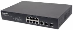Intellinet 8-Port Gigabit Ethernet PoE+ Web-Managed Switch mit 2 SFP-Ports, 8 x PoE-Ports, IEEE 8...
