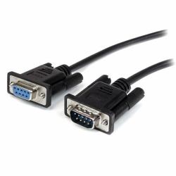 StarTech.com 1m Black Straight Through DB9 RS232 Serial Cable - M/F (DB9 RS232 SERIAL EXTENSION CABL - 1M BLACK MALE TO FEMALE CABLE)
