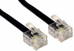 Cables Direct 88BT-110K Telefonkabel 10 m Schwarz (CDL 10m RJ11 to RJ11 Modem Black)