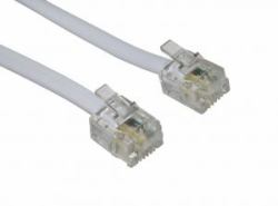 Cables Direct RJ-11, 30m Weiß (CDL 30m RJ11 to RJ11 Modem White)