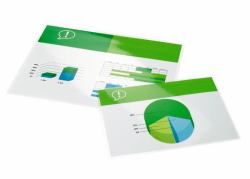 GBC Laminiertaschen f. Dokumente A2 2x125 Micron glänzend [100] (GBC IB589799 A2 125 Micron Laminating Pouches 100pk)