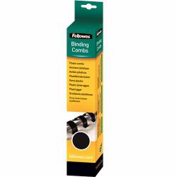 Fellowes 5330302 folder binding accessory (Plastic Comb 6mm Black A4 Retail 25pk)