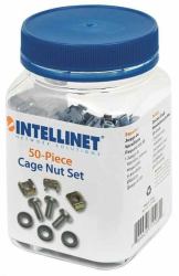 Intellinet Schraubensatz, 50er-Pack (CAGE NUT SET 50 PIECES- - CAGE NUT SET 50 PIECES)