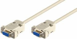 Microconnect SCSENN2N serial cable White 1.8 m DB-9 (D-SUB/RS232 Female-Female 1,8m - DB9 - DB9 , Null modem - Pinout:DB9F - DB9F 6+1 - 4 2 - 3 3 - 2 4 - 6+15 - 5 7 - 8 8 - 7 - Warranty: 300M)