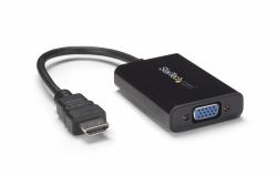 StarTech.com HDMI to VGA Video Adapter Converter with Audio for Desktop PC / Laptop / Ultrabook - 1920x1080 (HDMI TO VGA ADAPTER WITH AUDIO - ACTIVE HDMI VGA MONITOR DONGLE)