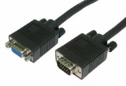 Cables Direct SVGA, 0.5m VGA cable VGA [D-Sub] Black (CDL 0.5m SVGA Extension CableBlack)