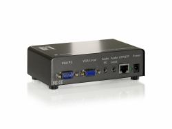LevelOne AVE-9201 Audio-/Video-Leistungsverstärker AV-Sender & -Empfänger Schwarz (KVExtender LevelOne Audio/Vide - 1-Port Cat.5 Audio/Video - Transmitter, 1280 x 1024 pixels, AV transmitter & re...
