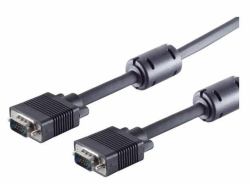 Microconnect MONGG10FB VGA cable 10 m VGA [D-Sub] Black (SVGA HD15 10m M-M w.ferritcore - DoubleShielded Black - Max. resolution Full HD 1920x1080p - Warranty: 300M)