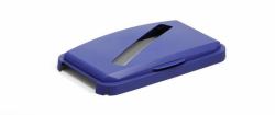 Durable 1800502040 Mülleimer-Zubehör Deckel Blau (Durable DURABIN 60L Hinged Slot Lid Blue)