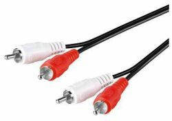 Microconnect AUDCC05 Audio-Kabel 0,5 m 2 x RCA Schwarz (Stereo RCA Cable, 0.5 meter - Stereo RCA Cable 2 x RCA male - to 2 x RCA male - Warranty: 300M)