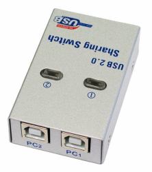 Cables Direct USB-022 Drucker-Switch Kabelgebunden (CDL 2 Port USB Sharing Switch)