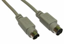 Cables Direct EX-105 PS/2 cable 5 m 6-p Mini-DIN Grey (CDL 5m PS/2 Extension Cable)