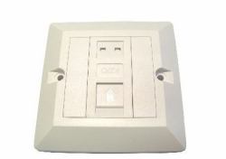 Cables Direct UT-8801 wall plate/switch cover White (CDL CAT6 Faceplate+Module+Blanks)